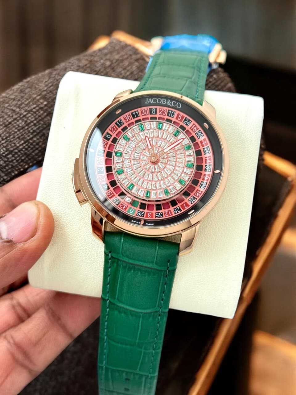 Buy First Copy Jacob & Co. Astronomia Casino Roulette Rose Gold Luxury Men’s Watch 47mm - Master Quality 7A Mirror at Lowest Price Online India