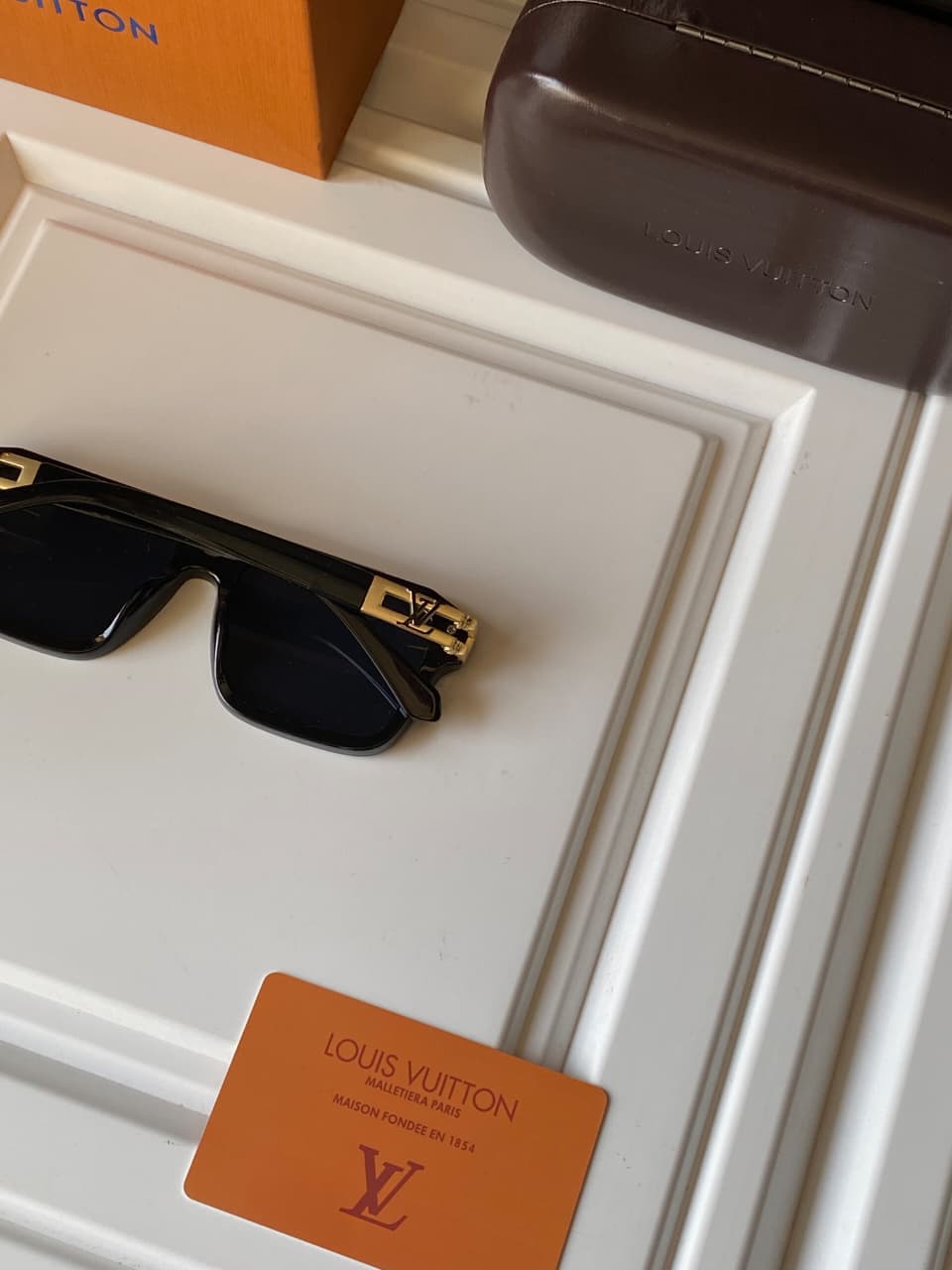 Buy First Copy Louis Vuitton Millionaire Sunglasses Square Black & Gold Men’s Luxury - Master Quality 7A Mirror at Lowest Price Online India
