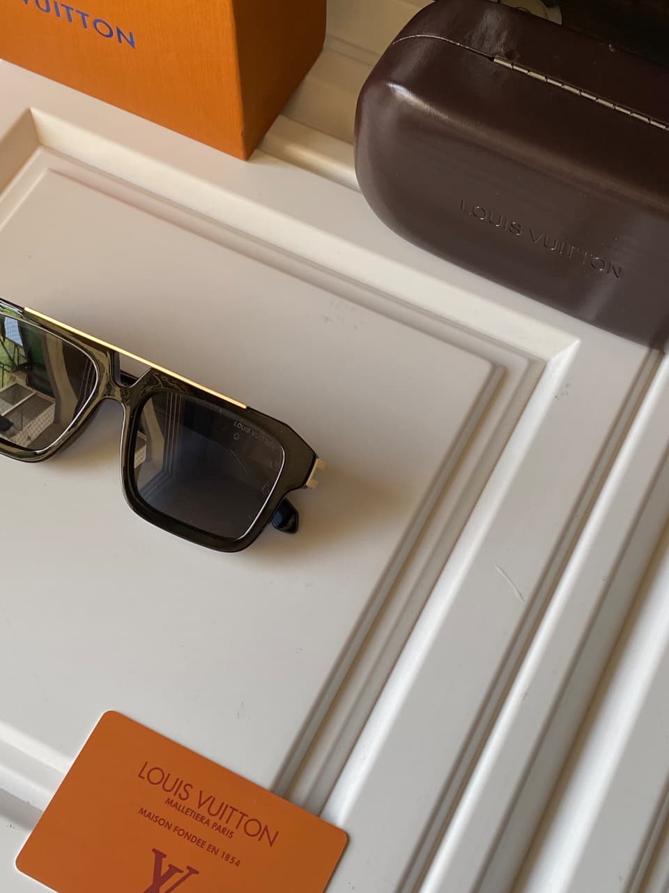 Buy First Copy Louis Vuitton Millionaire Sunglasses Square Black & Gold Men’s Luxury - Master Quality 7A Mirror at Lowest Price Online India