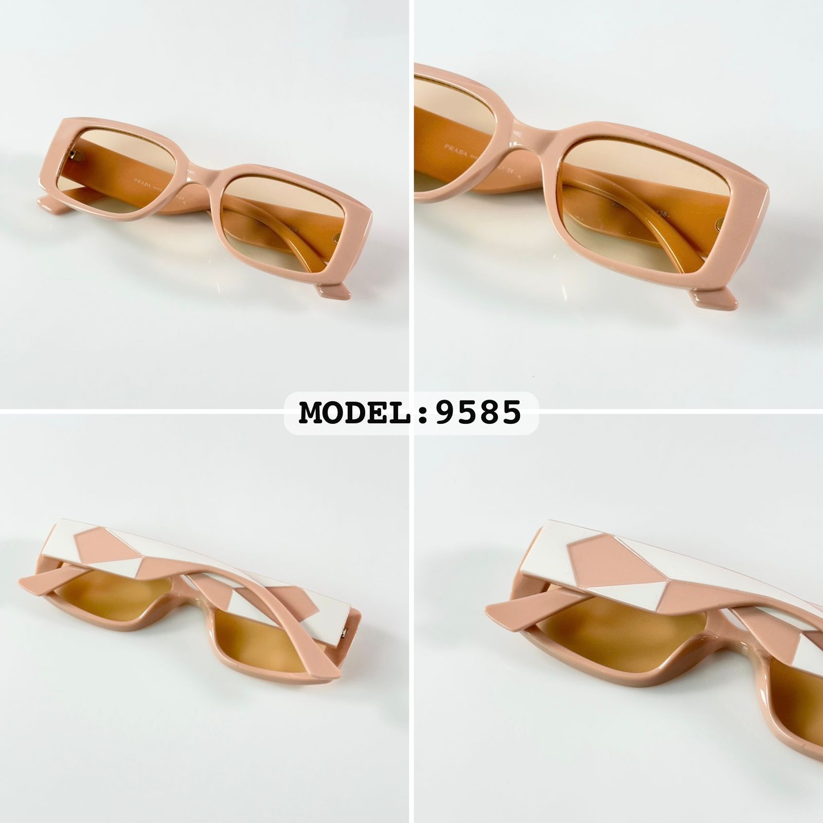 Buy First Copy Prada PR 17WS Symbole Rectangular Luxury Fashion Unisex Sunglasses - Master Quality 7A Mirror at Lowest Price Online India