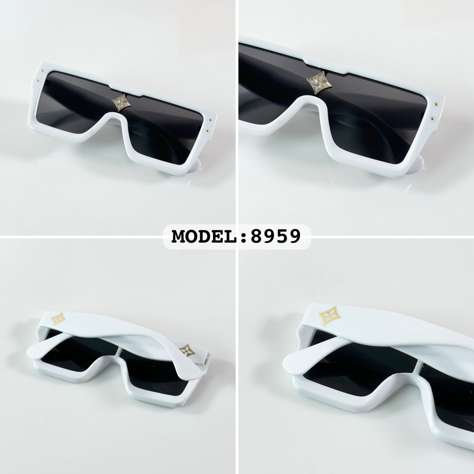 Buy First Copy Louis Vuitton 1.1 Millionaires Square Black & Gold Men’s Luxury Sunglasses - Master Quality 7A Mirror at Lowest Price Online India