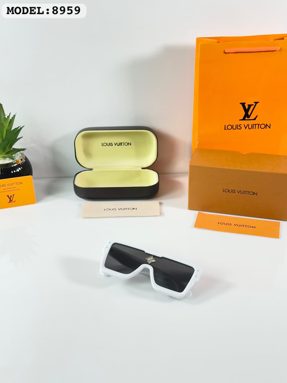 Buy First Copy Louis Vuitton 1.1 Millionaires Square Black & Gold Men’s Luxury Sunglasses - Master Quality 7A Mirror at Lowest Price Online India