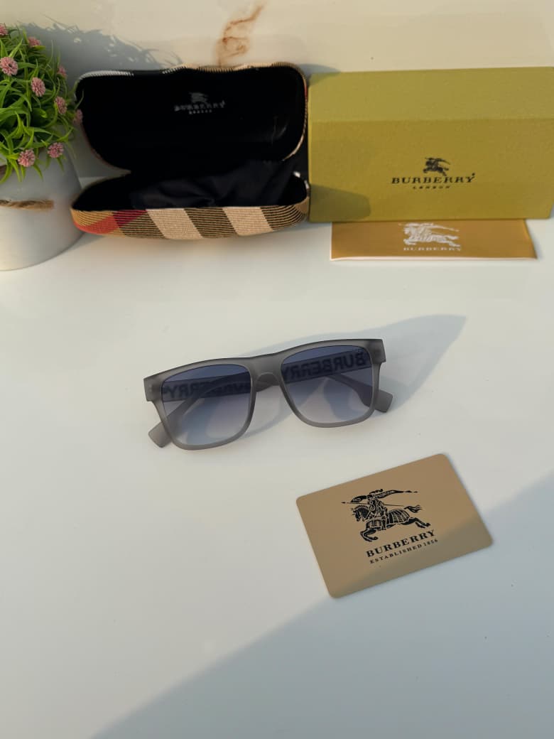 Buy First Copy Burberry B Series Check Detail Rectangular Luxury Unisex Sunglasses - Master Quality 7A Mirror at Lowest Price Online India