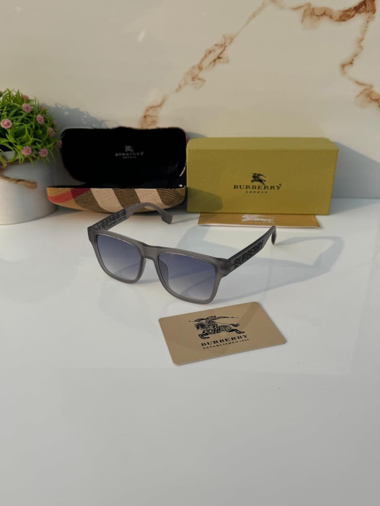 Buy First Copy Burberry B Series Check Detail Rectangular Luxury Unisex Sunglasses - Master Quality 7A Mirror at Lowest Price Online India