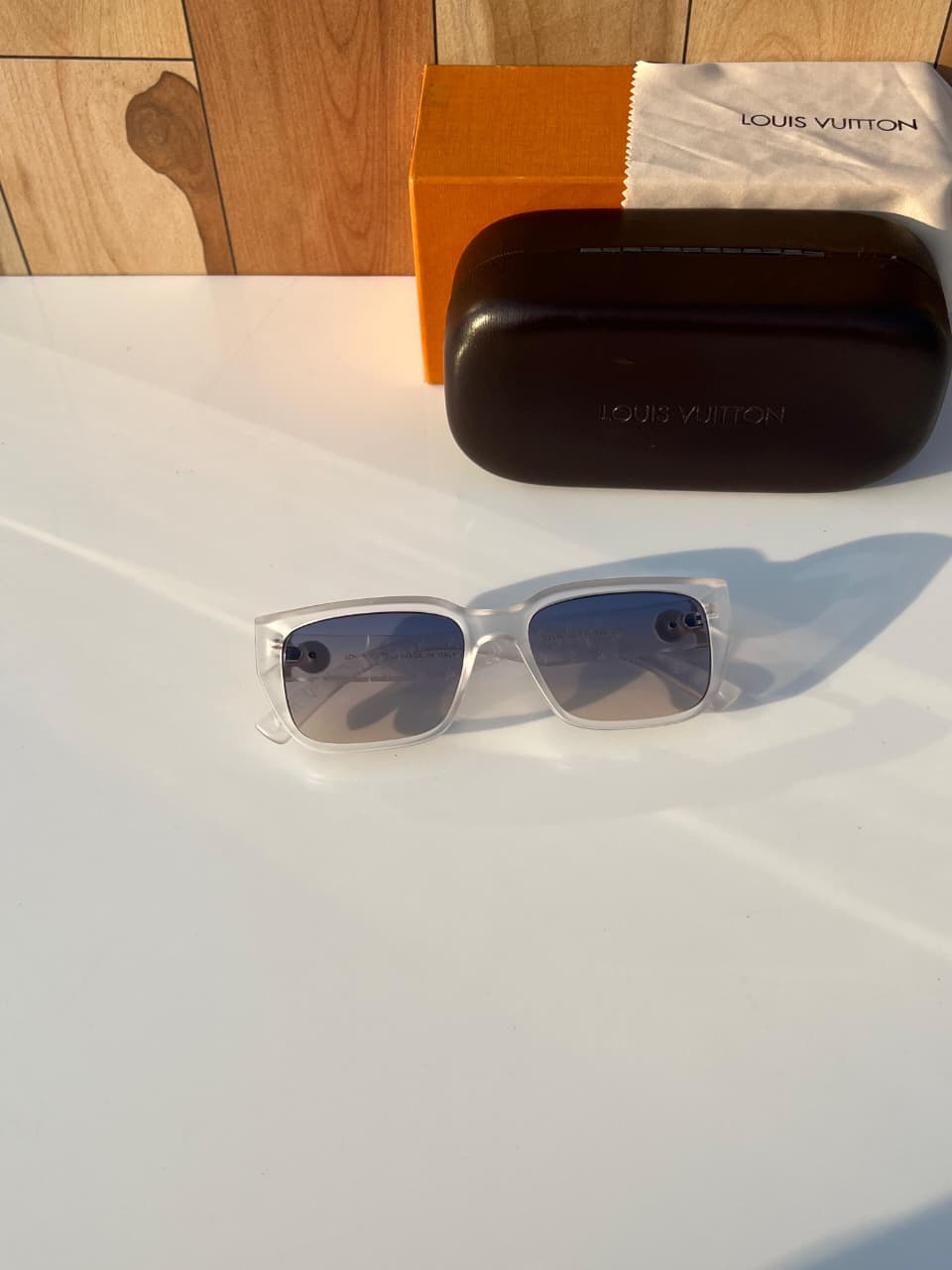 Buy First Copy Louis Vuitton 1.1 Millionaires Beveled Square Luxury Unisex Sunglasses - Master Quality 7A Mirror at Lowest Price Online India