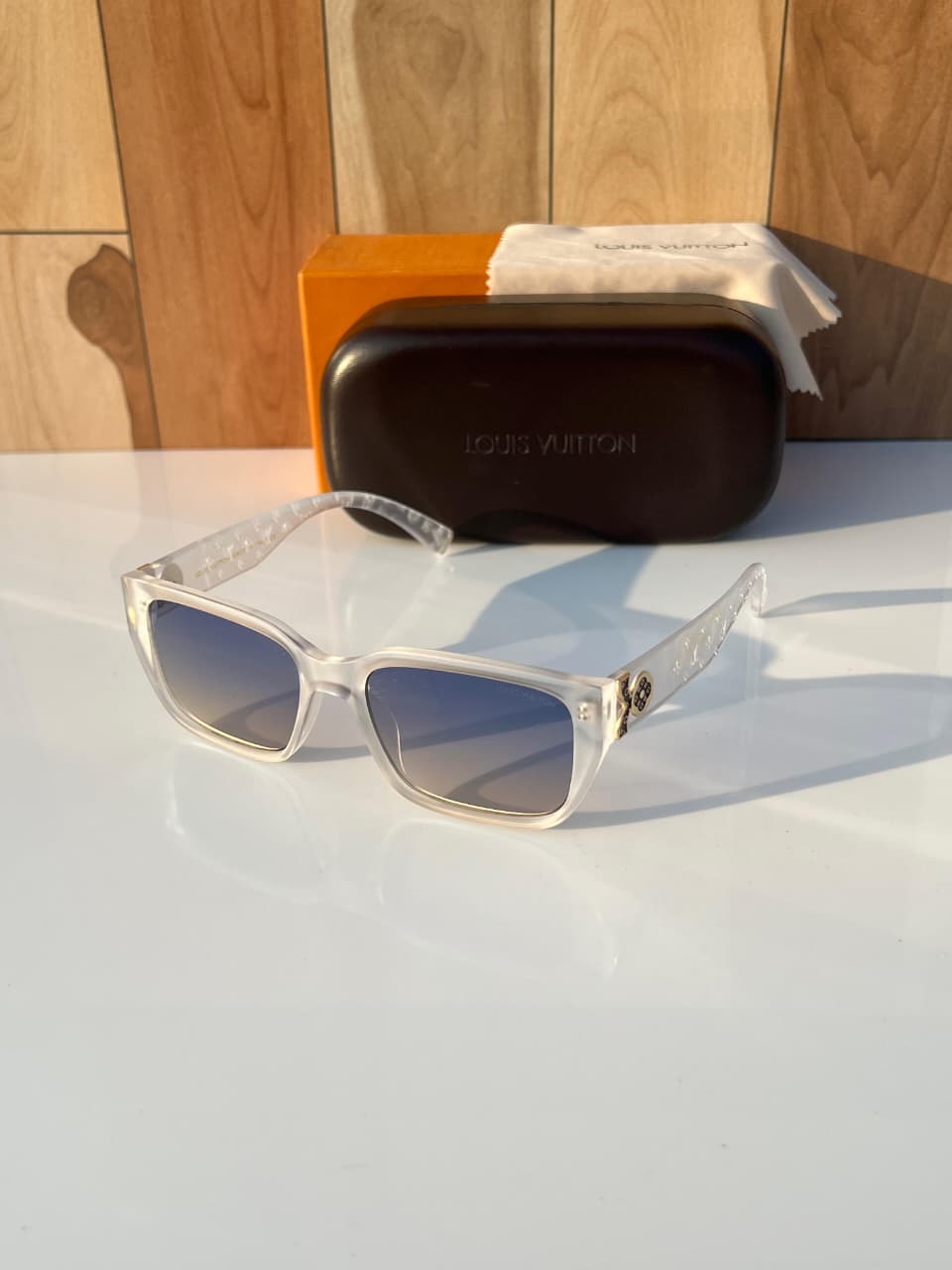 Buy First Copy Louis Vuitton 1.1 Millionaires Beveled Square Luxury Unisex Sunglasses - Master Quality 7A Mirror at Lowest Price Online India