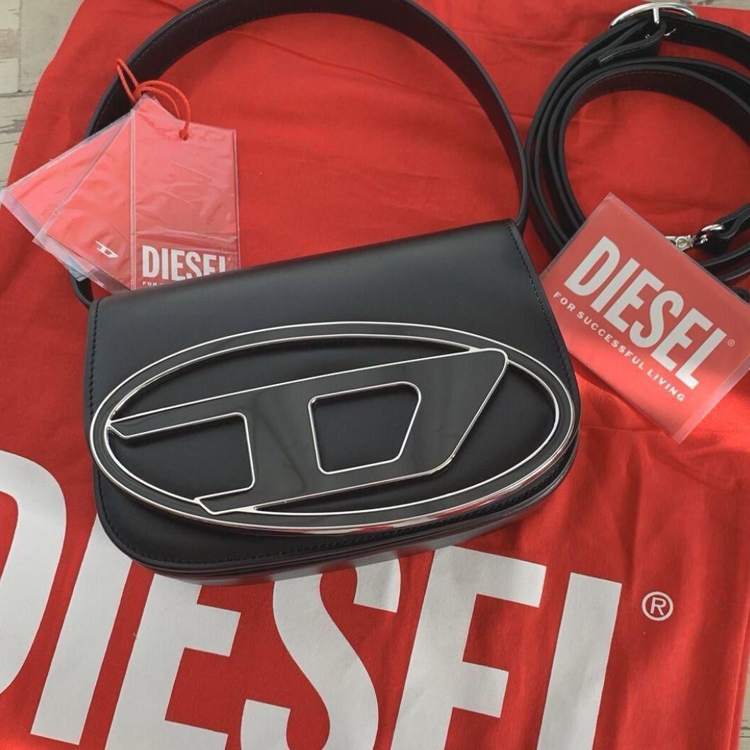 Buy First Copy Diesel 1DR Iconic Oval D Logo Leather Shoulder Bag - Master Quality 7A Mirror at Lowest Price Online India