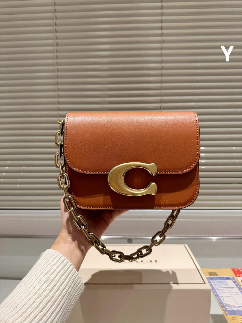 Buy First Copy COACH Idol Medium Handbag – Premium Leather & Signature Canvas Crossbody with Luxury Double Box Packaging - Master Quality 7A Mirror at Lowest Price Online India