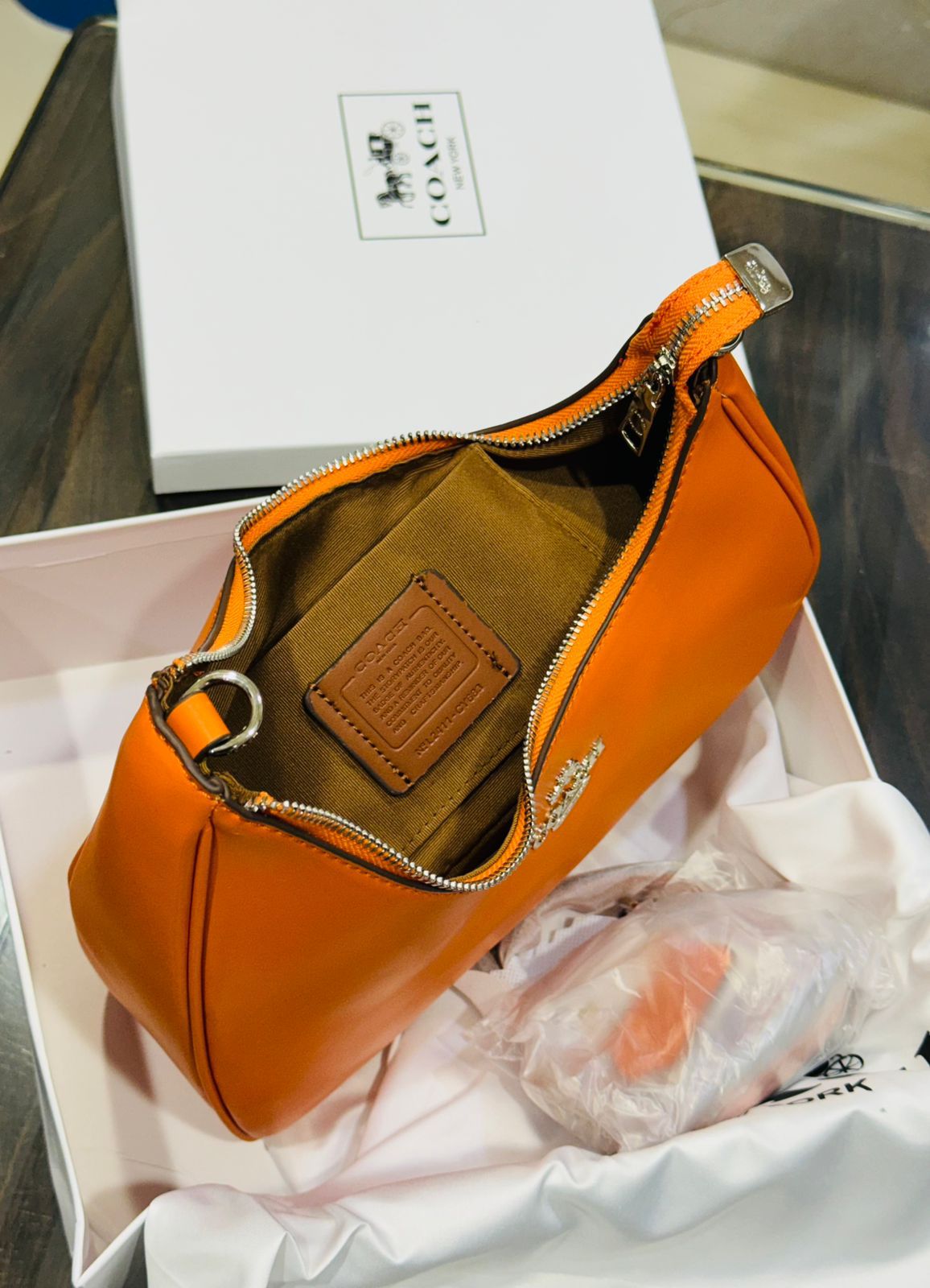Buy First Copy COACH Twisted Teri Shoulder Bag – Premium Leather Hobo Bag - Master Quality 7A Mirror at Lowest Price Online India
