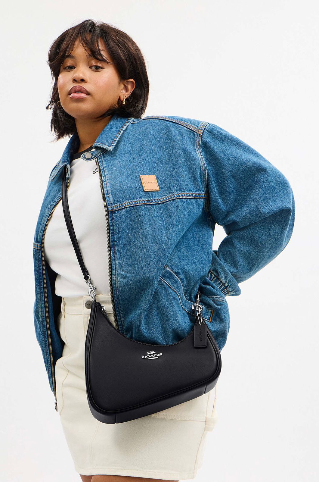 Buy First Copy COACH Twisted Teri Shoulder Bag – Premium Leather Hobo Bag - Master Quality 7A Mirror at Lowest Price Online India