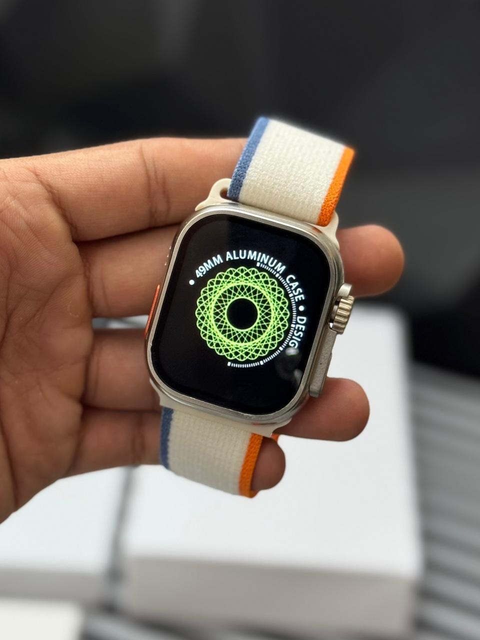 Buy First Copy Apple Watch Ultra 3 (49mm) 2026 Edition – 1:1 Premium Master Replica – packaging showing authentic design. Cash on Delivery available, Free shipping across India, Pan India delivery, 1:1 master replica with original box