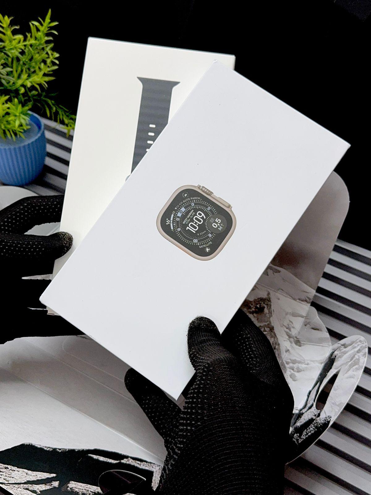 Buy First Copy Apple Watch Ultra 3 (49mm) 2026 Edition – 1:1 Premium Master Replica – side view showing authentic design. Cash on Delivery available, Free shipping across India, Pan India delivery, 1:1 master replica with original box
