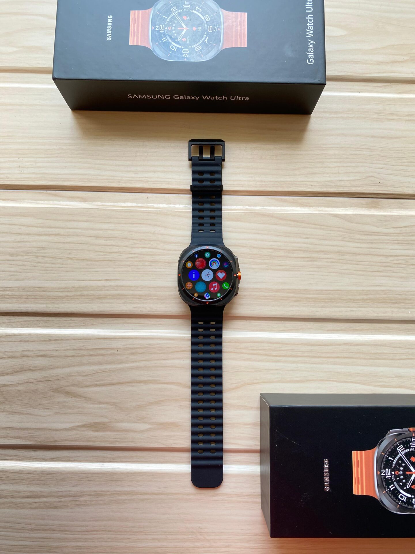 Buy First Copy Premium 1:1 Samsung Galaxy Watch Ultra – AMOLED Smartwatch with Bluetooth Calling & Health Tracking – close-up showing authentic design. Cash on Delivery available, Free shipping across India, Pan India delivery, 1:1 master replica with original box