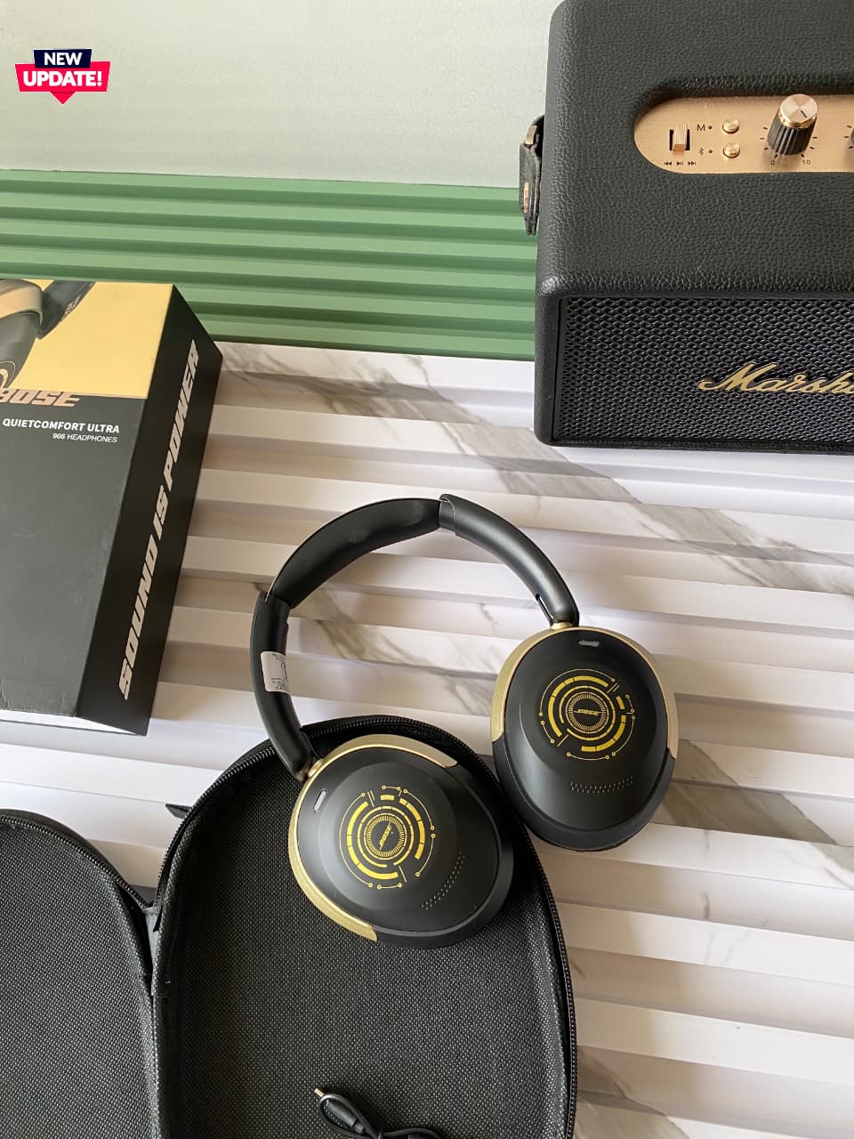 Buy First Copy BOSE QUIETCOMFORT ULTRA – 1:1 Master Replica (Model 996) with Original Box Packaging – Premium Quality 💯 – additional view showing authentic design. Cash on Delivery available, Free shipping across India, Pan India delivery, 1:1 master replica with original box
