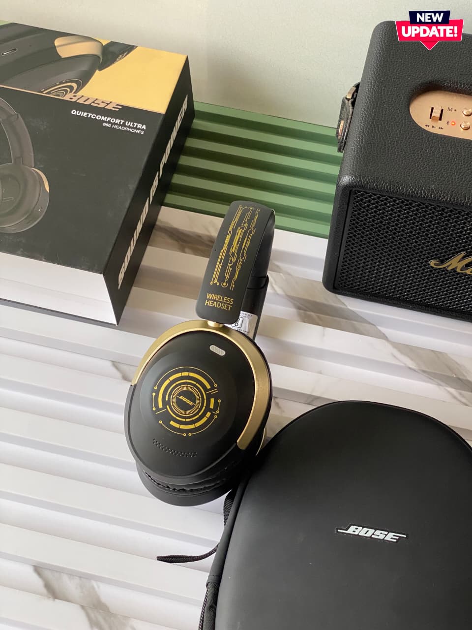 Buy First Copy BOSE QUIETCOMFORT ULTRA – 1:1 Master Replica (Model 996) with Original Box Packaging – Premium Quality 💯 – detail shot showing authentic design. Cash on Delivery available, Free shipping across India, Pan India delivery, 1:1 master replica with original box