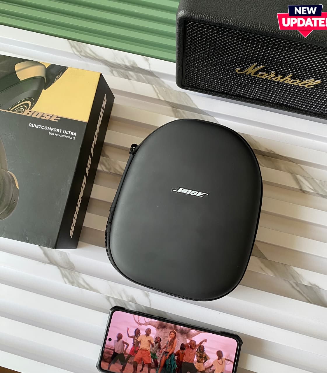 Buy First Copy BOSE QUIETCOMFORT ULTRA – 1:1 Master Replica (Model 996) with Original Box Packaging – Premium Quality 💯 – accessories showing authentic design. Cash on Delivery available, Free shipping across India, Pan India delivery, 1:1 master replica with original box