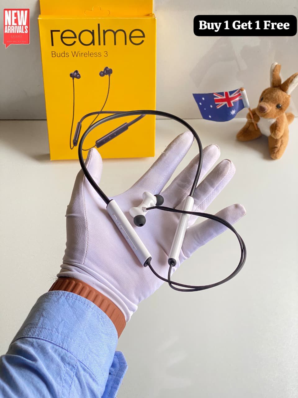 Buy First Copy Realme Buds Wireless 3 (Buy 1 Get 1 Free) | 9A Premium Quality | Full HD Bass – premium 1:1 master replica with original box packaging. Cash on Delivery available, Free shipping across India, Pan India delivery, 1:1 master replica with original box